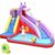 Bamny Hüpfburg »Hüpfburg Aufblasbar, Große Hüpfburg für Kinder mit Wasserrutsche & Planschbecken, Hippo Wasserpark Planschbecken mit Rutsche &…
