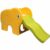 LittleTom Rutsche »Kinderrutsche Elefanten Kinder breite Stufe«, Gartenrutsche Grün Gelb