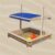 Mucola Sandkasten »Sandkiste 120×120 CM Holz mit verstellbaren Dach blau Holzsandkasten Sandbox Sandkasten Spielhaus«, (Stück), Mit verstellbarem…