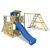 Wickey Spielturm »Smart Surf mit Schaukel & blauer Rutsche«, 420x457x237
